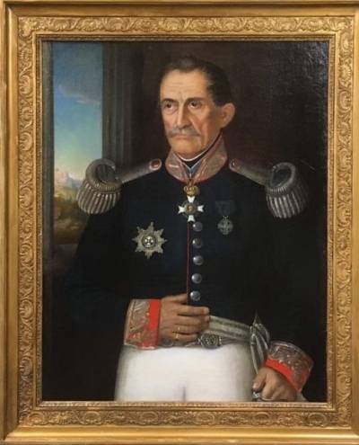 Άγνωστο πορτραίτο του αγωνιστή του 1821 Αλεξάκη Βλαχόπουλου (του Σπύρου Σκλαβενίτη)